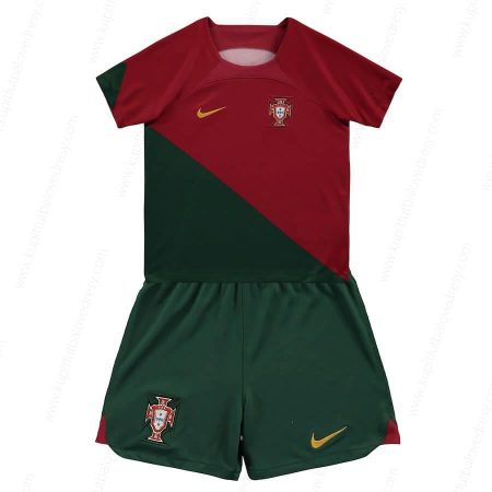 Portugalsko Home Detská futbalová súprava 2022