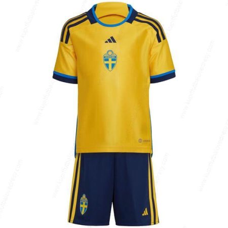 Švédsko Home Detská futbalová súprava 2022